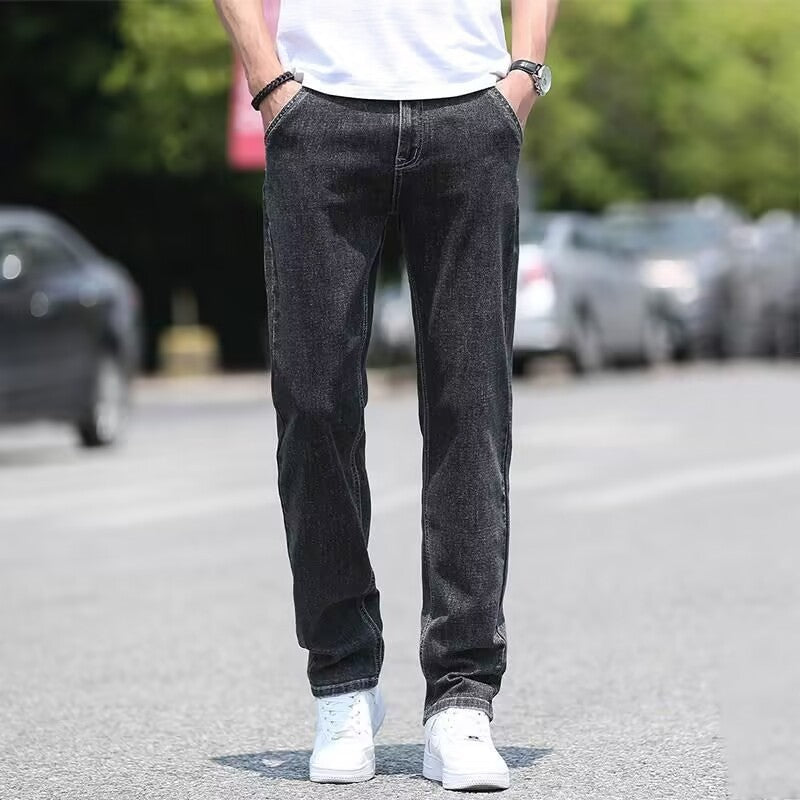Men's Jeans Thin Loose Straight Casual Long Pants Men's Jeans Thin Loose Straight Casual Long Pants
