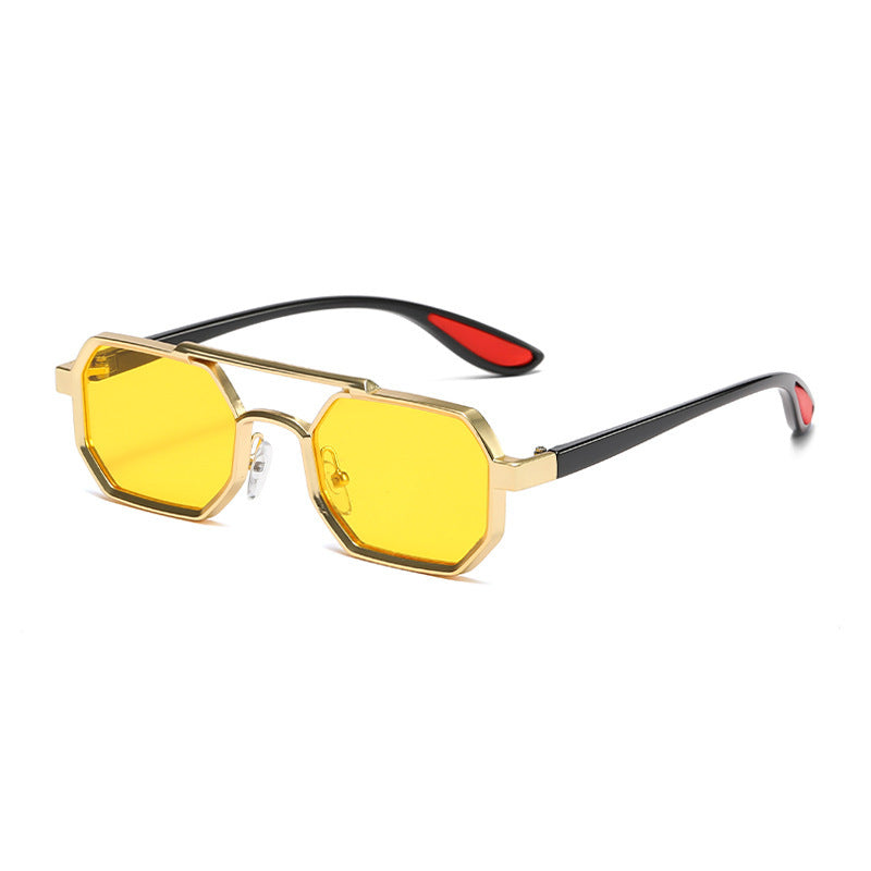 Fashion Metal Sunglasses Large Frame Sun-resistant Sunglasses Fashion Metal Sunglasses Large Frame Sun-resistant Sunglasses