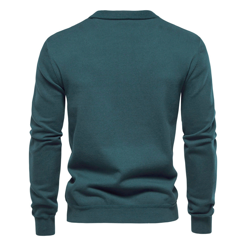 Men's Cardigan Sweater High Quality Business Pure Color Knitwear Men's Cardigan Sweater High Quality Business Pure Color Knitwear