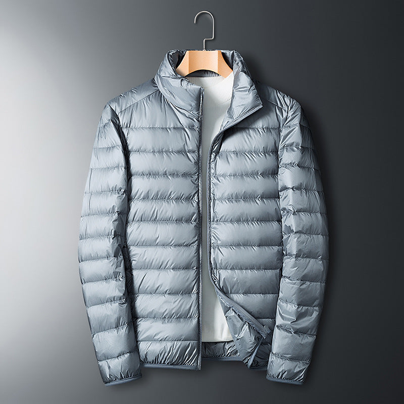 Autumn And Winter Men's Stand Collar Lightweight Down Jacket Autumn And Winter Men's Stand Collar Lightweight Down Jacket