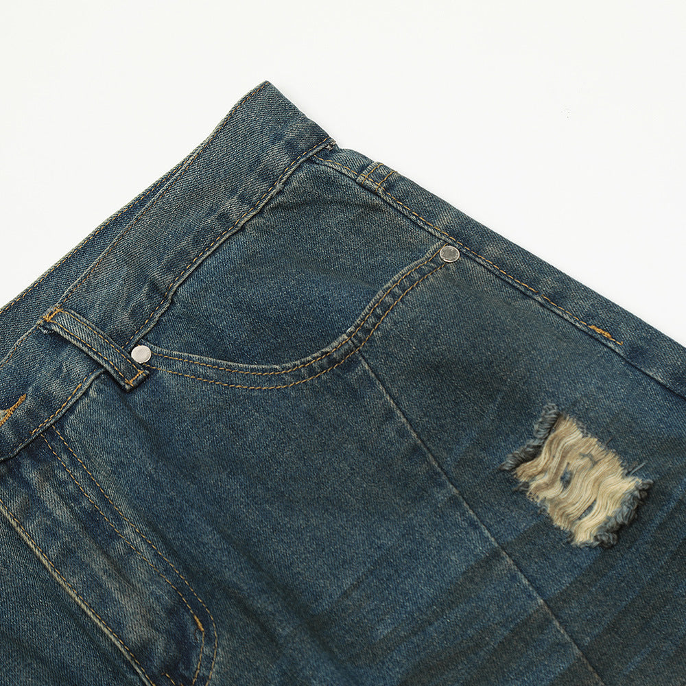Waste Soil Wind Dirty Worn Jeans Men Waste Soil Wind Dirty Worn Jeans Men