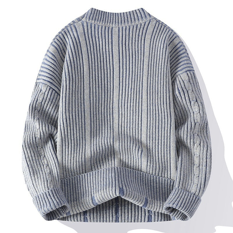 Casual Loose Sweater Men's Long Sleeved Sweater Casual Loose Sweater Men's Long Sleeved Sweater