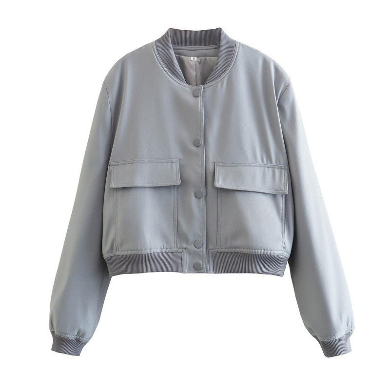 Fashion Jacket Stand Collar Coat For Women Fashion Jacket Stand Collar Coat For Women