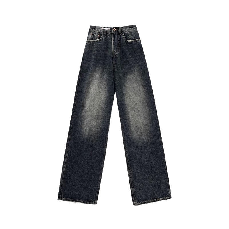 Plus Size High Waist Loose And Slimming Straight Wide Leg Jeans For Women Plus Size High Waist Loose And Slimming Straight Wide Leg Jeans For Women