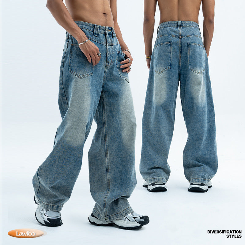 Retro Summer Loose Wide Leg Jeans For Men And Women Retro Summer Loose Wide Leg Jeans For Men And Women