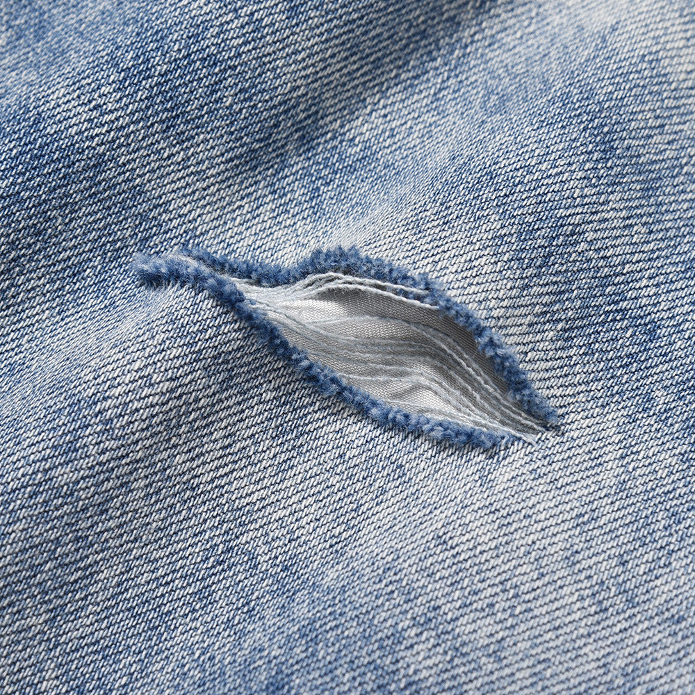 Washing Water Raw Hem Jeans Men Washing Water Raw Hem Jeans Men