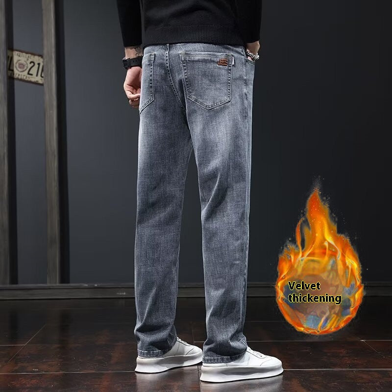 Jeans Loose Straight Casual Long Pants Men Jeans Loose Straight Casual Long Pants Men
