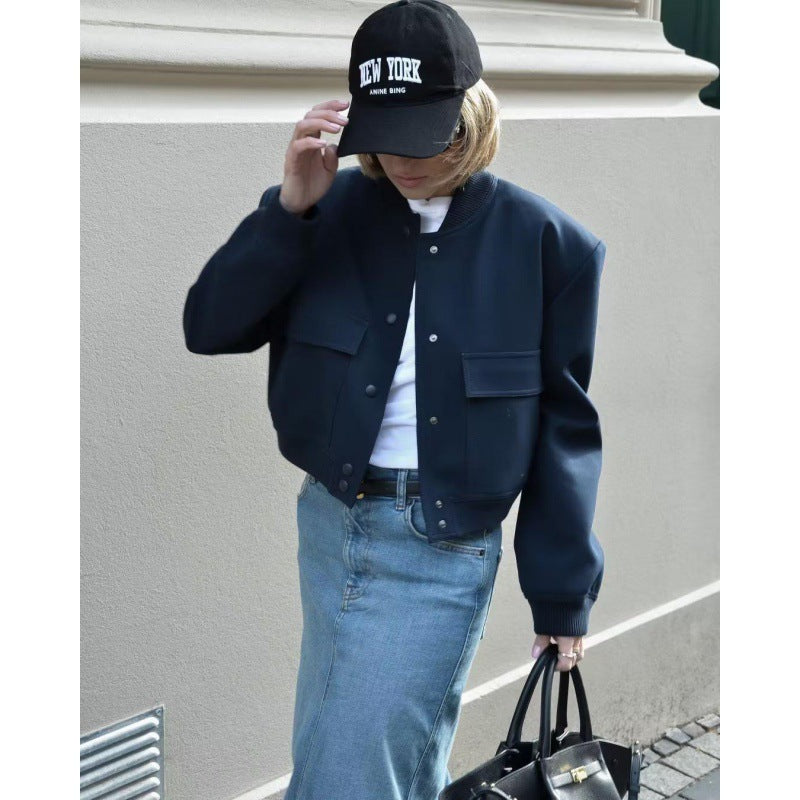 Fashion Jacket Stand Collar Coat For Women Fashion Jacket Stand Collar Coat For Women