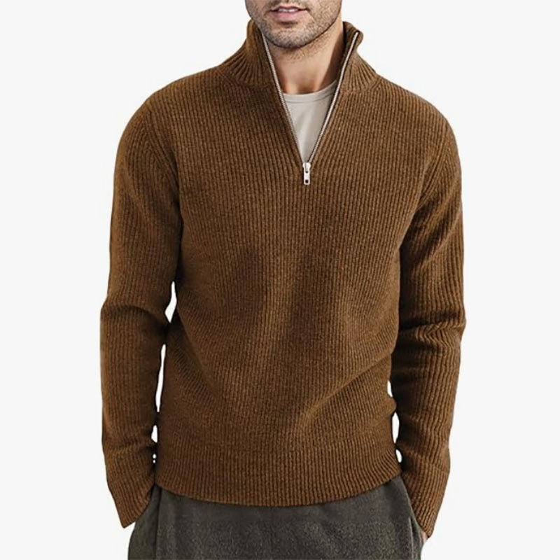 Men's Thickened Half-height Zip Collar Warm Sweater Coat Men's Thickened Half-height Zip Collar Warm Sweater Coat