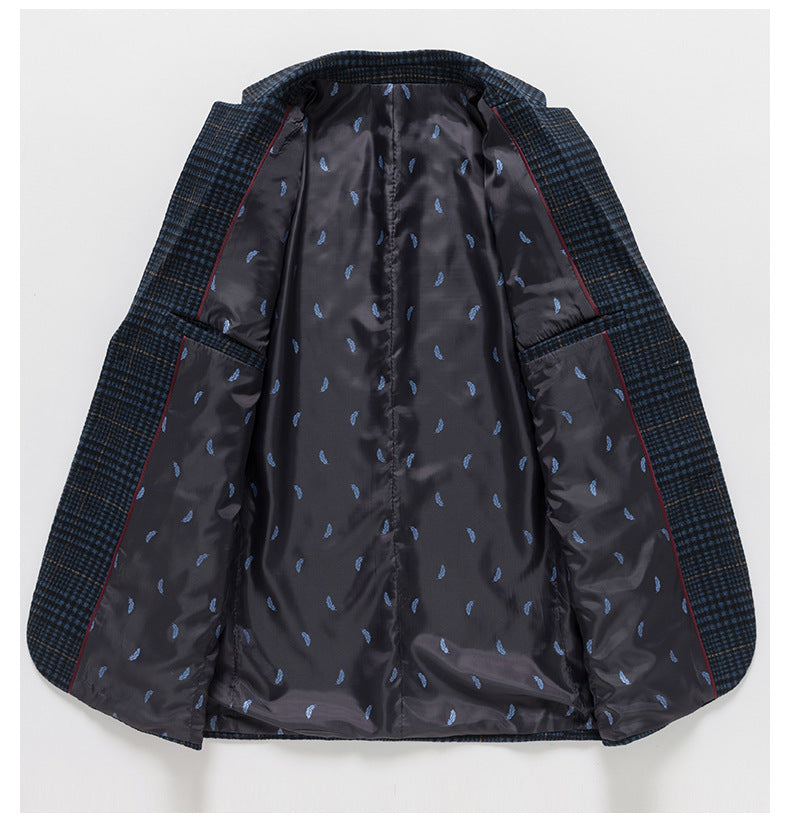 Spring Summer Slim-fit Casual Plaid Men's Suit Jackets Spring Summer Slim-fit Casual Plaid Men's Suit Jackets