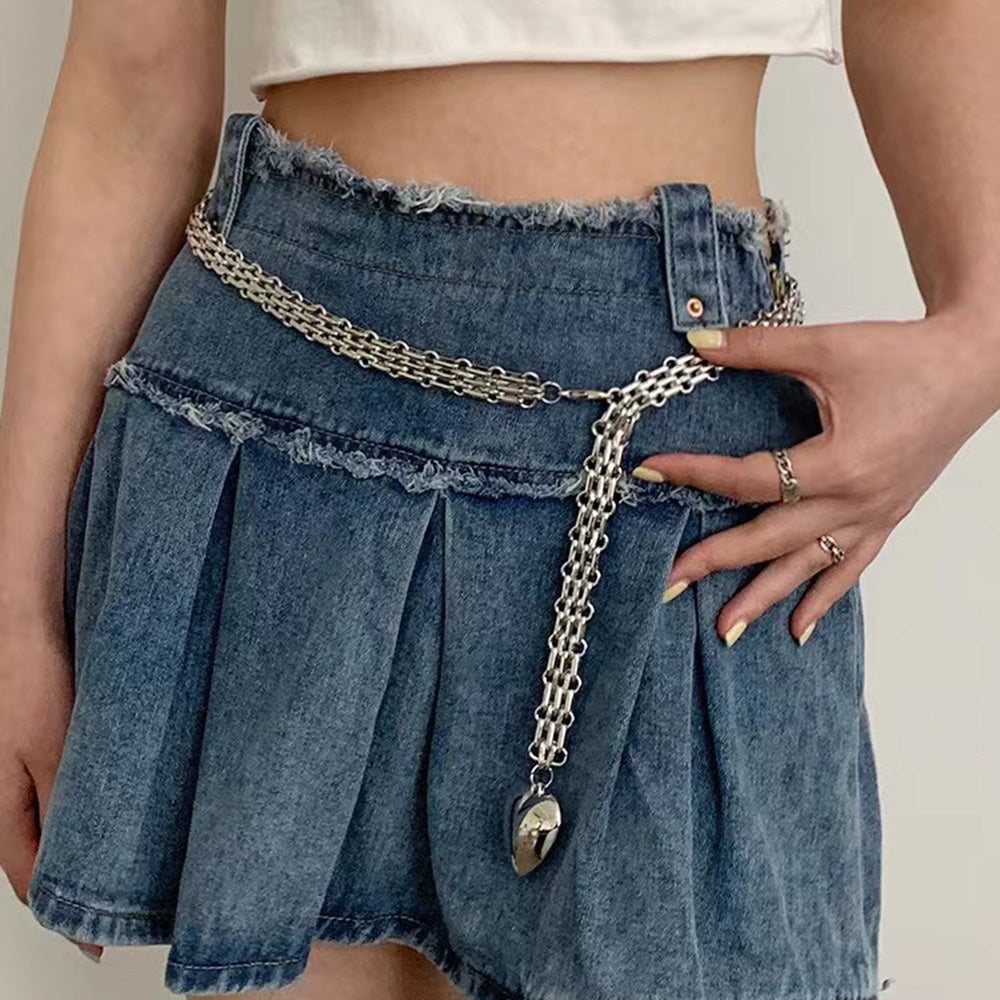 Men And Women Design Fashion Love Chain Pendant Waist Chain Metal Accessories Cute Chain Men And Women Design Fashion Love Chain Pendant Waist Chain Metal Accessories Cute Chain