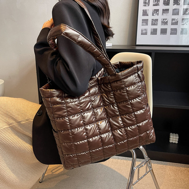 Winter Shoulder Bags Women Fashion Plaid Handbag Winter Shoulder Bags Women Fashion Plaid Handbag