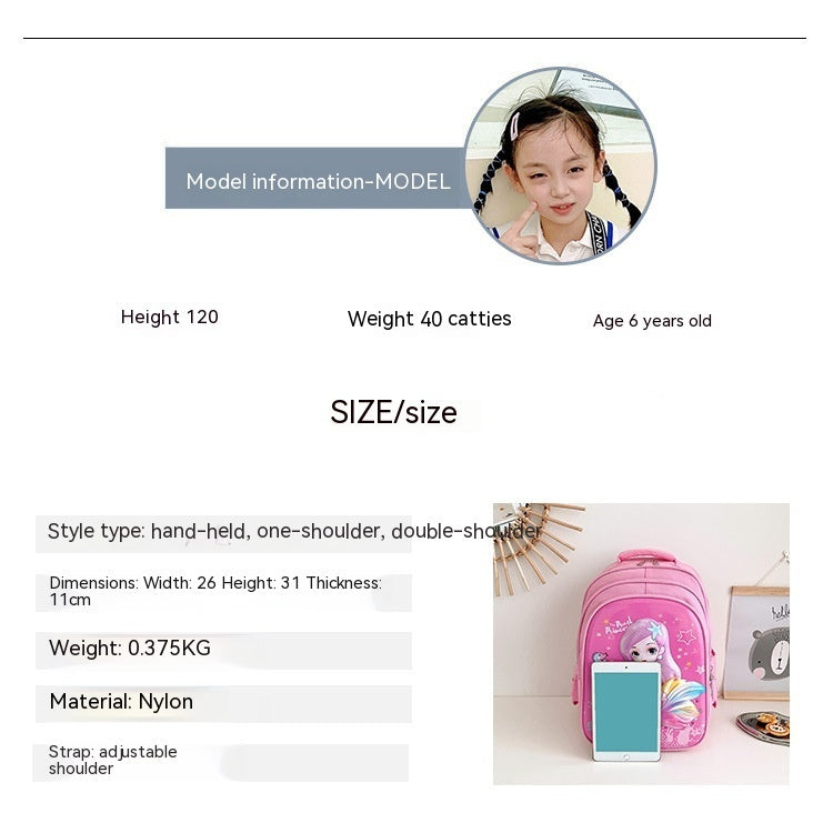 Cartoon Breathable Burden-reducing Children's Backpack Cartoon Breathable Burden-reducing Children's Backpack