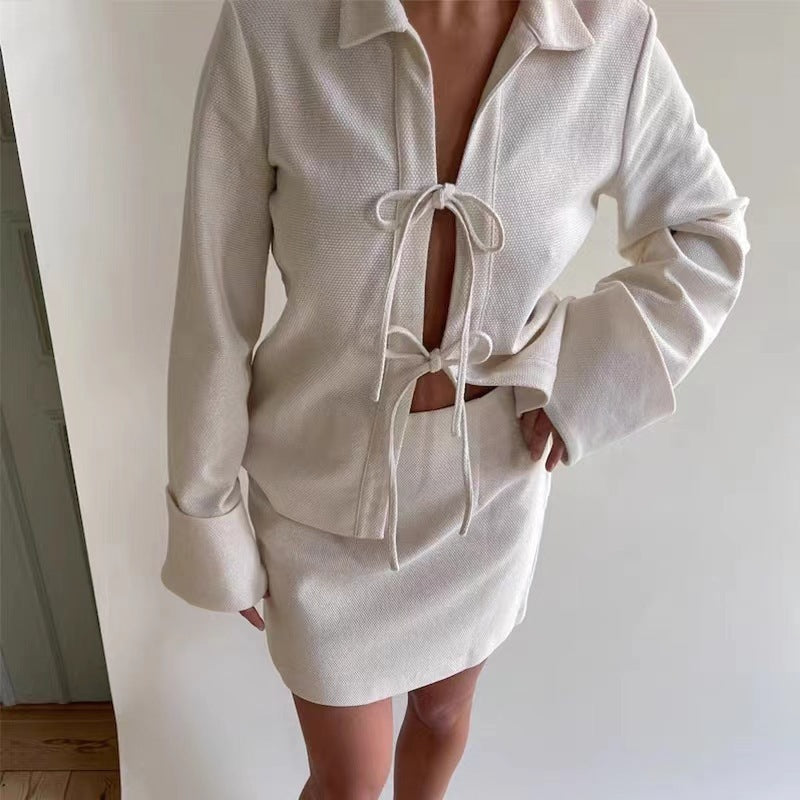 Lace-up Cardigan Single Wear Women's Jackets Lace-up Cardigan Single Wear Women's Jackets