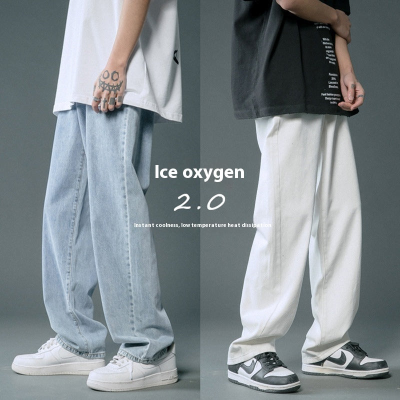 Loose Straight Summer Thin Jeans For Men Loose Straight Summer Thin Jeans For Men