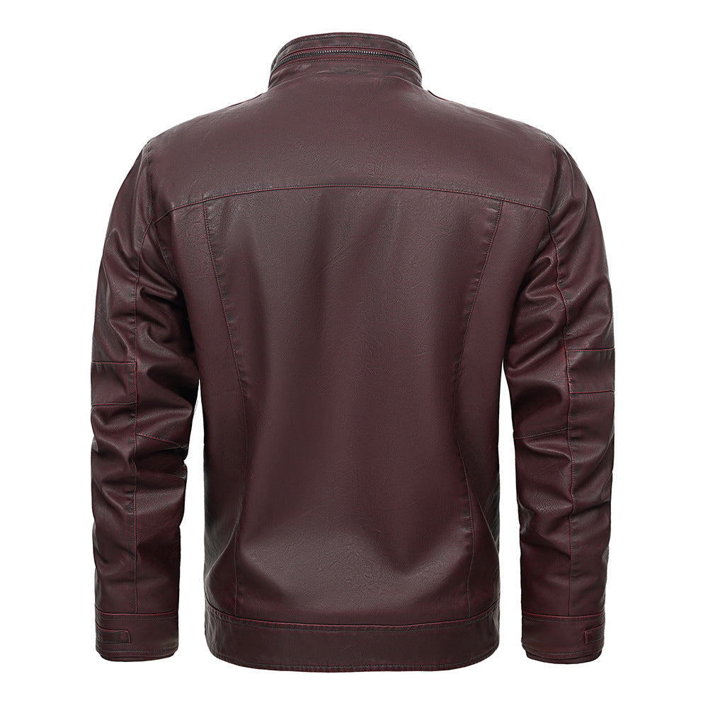 PU Leather Jacket Spring And Autumn Men's Jacket PU Leather Jacket Spring And Autumn Men's Jacket