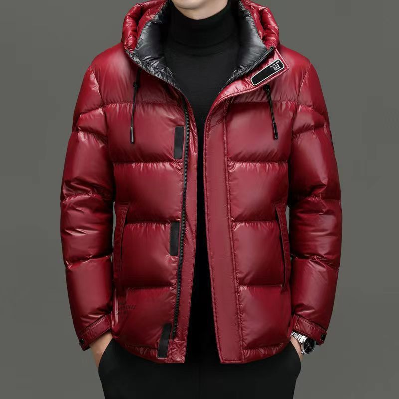 New Winter Down Jacket Men's Duck Down Cold-proof Black Gold Graphene Disposable Hooded Jacket New Winter Down Jacket Men's Duck Down Cold-proof Black Gold Graphene Disposable Hooded Jacket