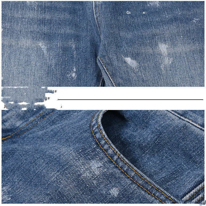 American High Street Draping Fried Street Jeans Men American High Street Draping Fried Street Jeans Men