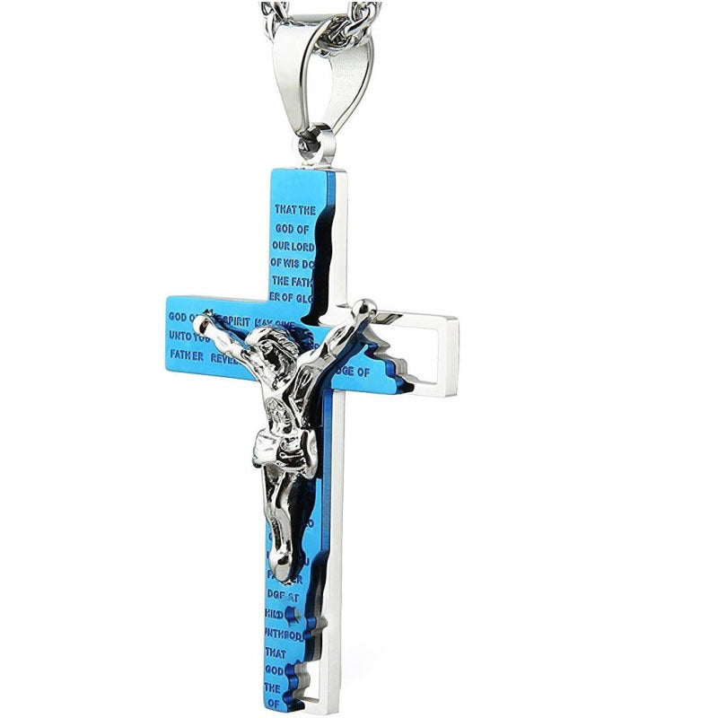 Titanium Steel Cross Accessories And Decorations Pendant Necklace Trendy Men Hip Hop Ear Accessories Titanium Steel Cross Accessories And Decorations Pendant Necklace Trendy Men Hip Hop Ear Accessories