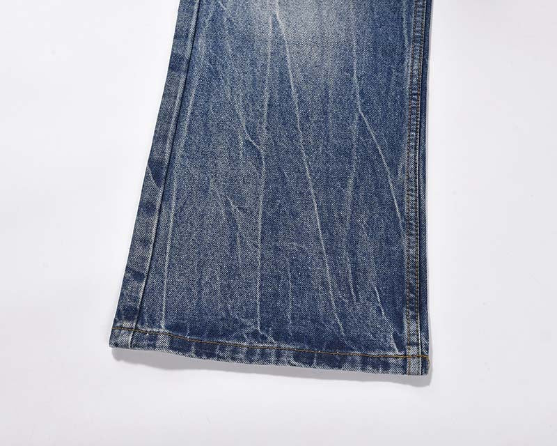 Advanced Lightning Crack Washed Distressed Design Jeans For Men Advanced Lightning Crack Washed Distressed Design Jeans For Men