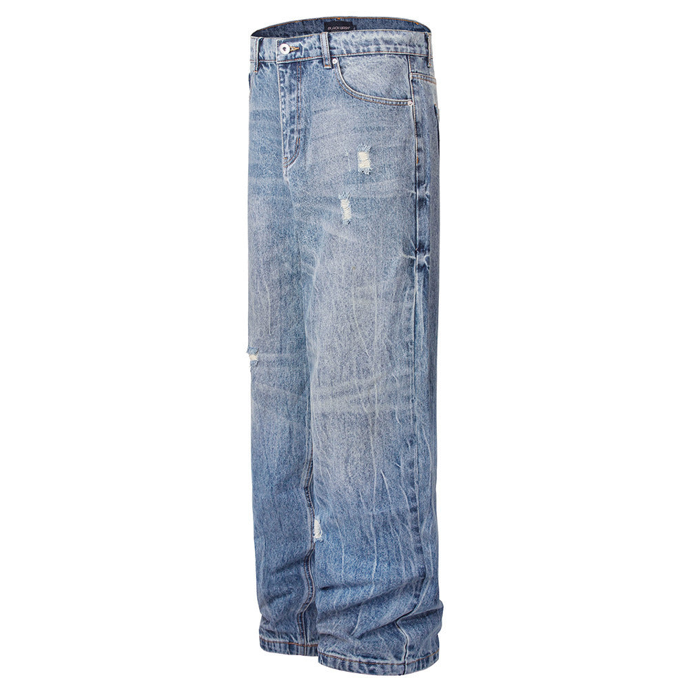 Fashion American Street Ripped Jeans Men Fashion American Street Ripped Jeans Men