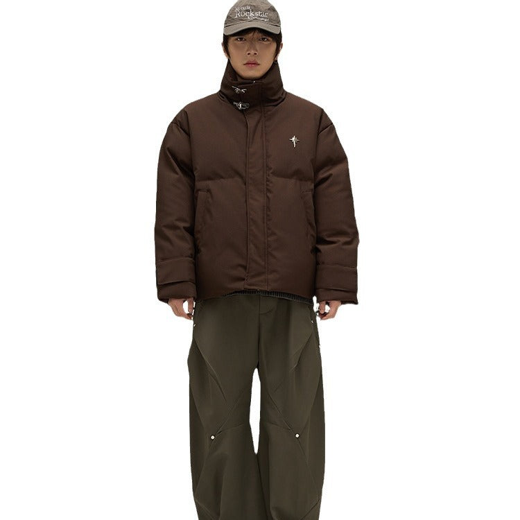 American Retro Down Cotton-padded Jacket For Men American Retro Down Cotton-padded Jacket For Men