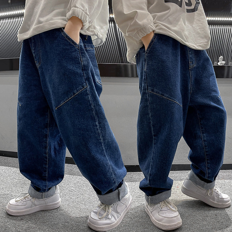 Boys Autumn Jeans Children's Clothing Casual Spring And Autumn Handsome Trousers Boys Autumn Jeans Children's Clothing Casual Spring And Autumn Handsome Trousers