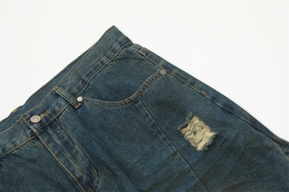 Waste Soil Wind Dirty Worn Jeans Men Waste Soil Wind Dirty Worn Jeans Men