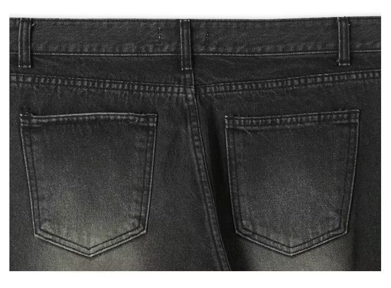Men's American-style Retro Washed Straight Jeans Men's American-style Retro Washed Straight Jeans