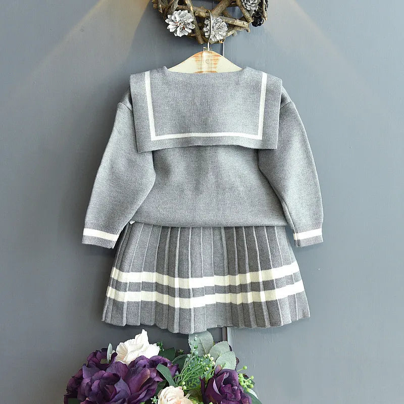 2022 Girls Clothing Set Cardigan Sweaters+skirts Baby Girl Kids Elegant 2pcs Suits Children Autumn Winter Clothes Knit Set 2022 Girls Clothing Set Cardigan Sweaters+skirts Baby Girl Kids Elegant 2pcs Suits Children Autumn Winter Clothes Knit Set
