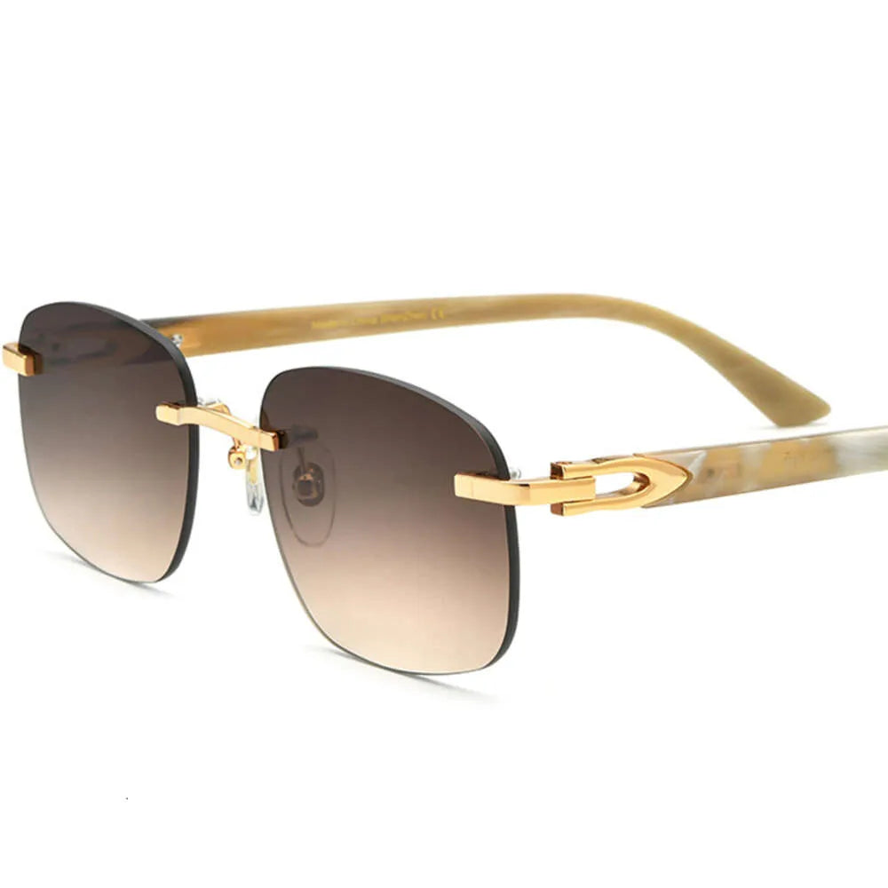 2024 Buffalo Horn Eyeglasses Frames Mens Nylon Buffs Sunglasses Luxury Rimless Square Glasses Women Eyewear 2024 Buffalo Horn Eyeglasses Frames Mens Nylon Buffs Sunglasses Luxury Rimless Square Glasses Women Eyewear