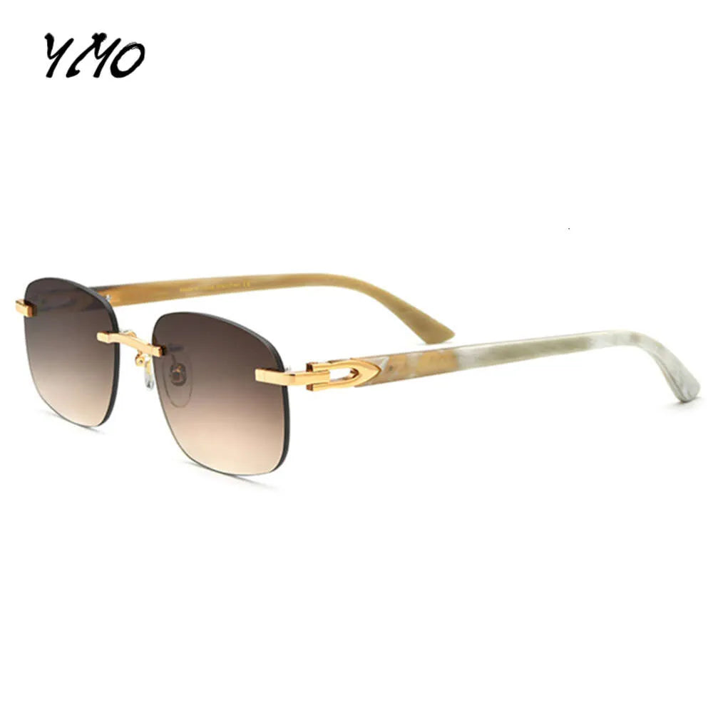 2024 Buffalo Horn Eyeglasses Frames Mens Nylon Buffs Sunglasses Luxury Rimless Square Glasses Women Eyewear 2024 Buffalo Horn Eyeglasses Frames Mens Nylon Buffs Sunglasses Luxury Rimless Square Glasses Women Eyewear