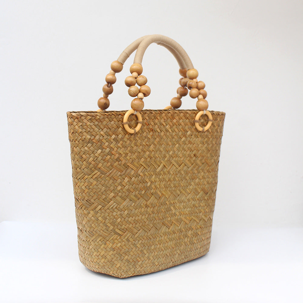 Straw Handbag Retro Large Capacity