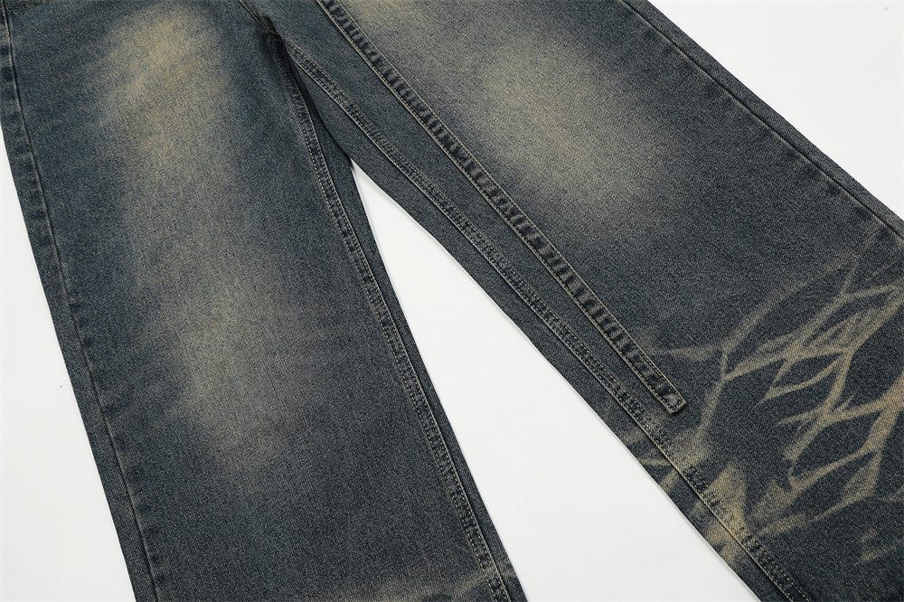 American Style Loose Wide Leg Jeans For Men