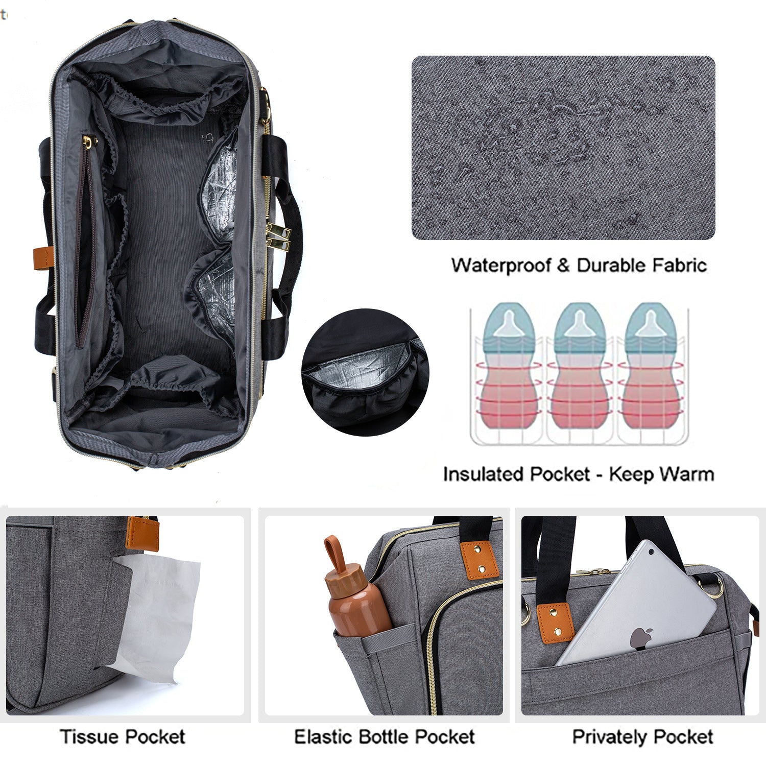 The New Multi-functional Large-capacity Diagonal Portable Mummy Bag