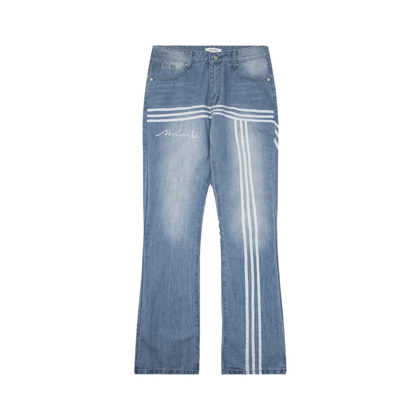 Striped Jeans European And American Style Men