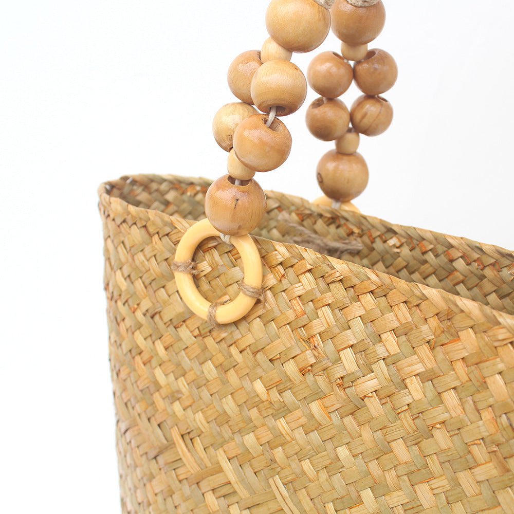 Straw Handbag Retro Large Capacity