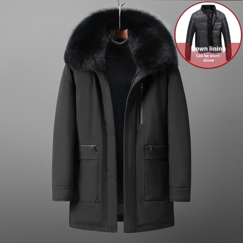 Men's Down Jacket Men's Mid-length Coat