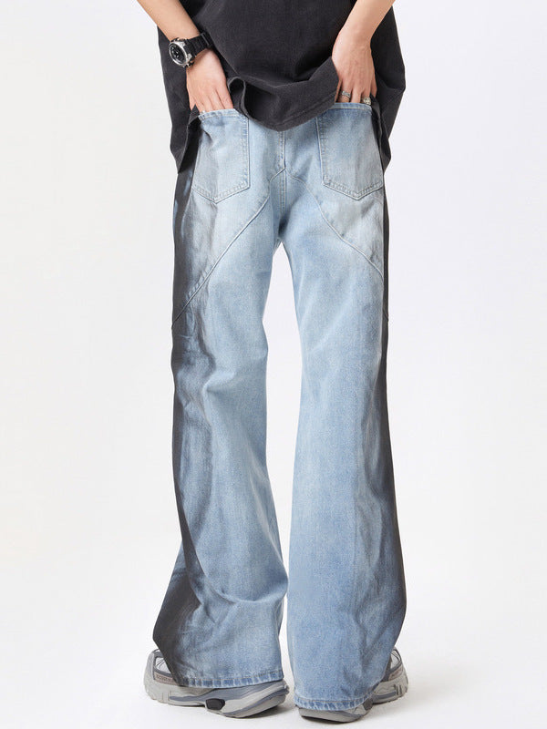 Fashion Wash Stitching Skinny Jeans For Men
