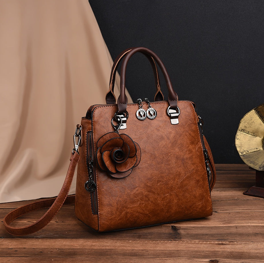 Elegant Real Leather Handbag