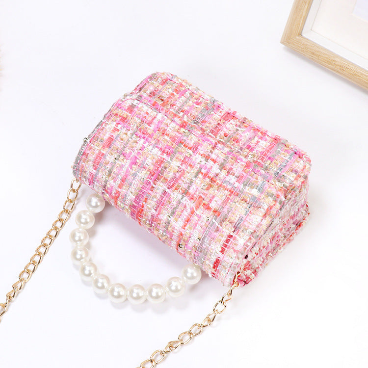 Princess personality pearl handbag