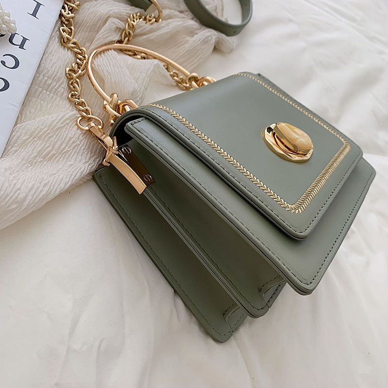 Personalized lock metal handbag