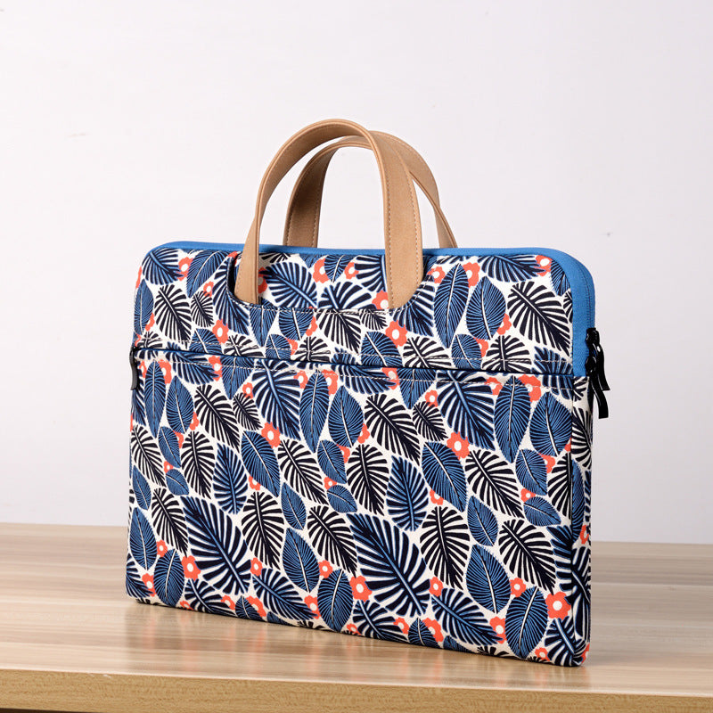 Printed computer handbag