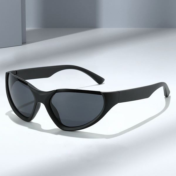 Men And Women Riding Cat's Eye Half Frame Colorful Sunglasses