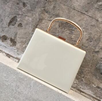 Simple solid color handbag