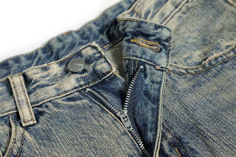 Vintage Wash Slightly Flared Jeans Men