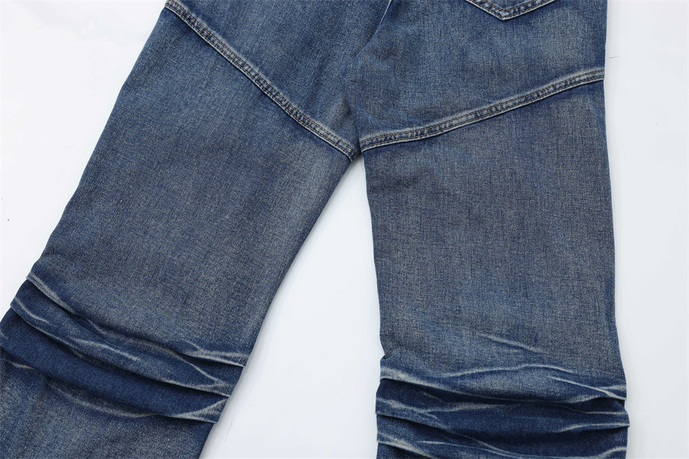Multi-Pocket Workwear Jeans For Men And Women
