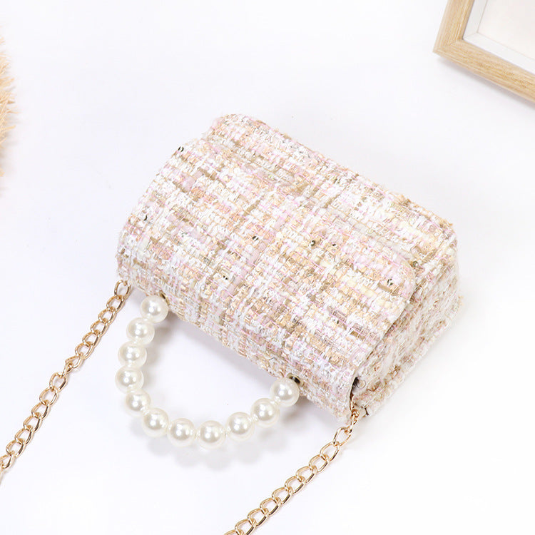 Princess personality pearl handbag