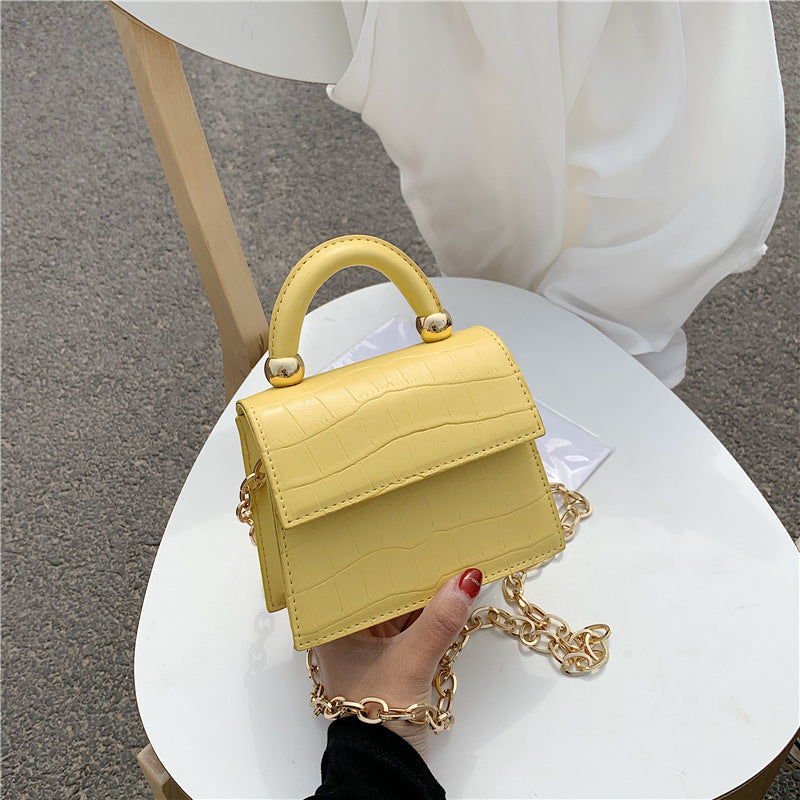 Stone grain Simple handbag