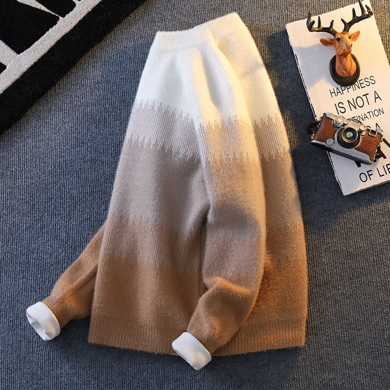 Fashion Warm Keeping Thick Casual Loose Pullover